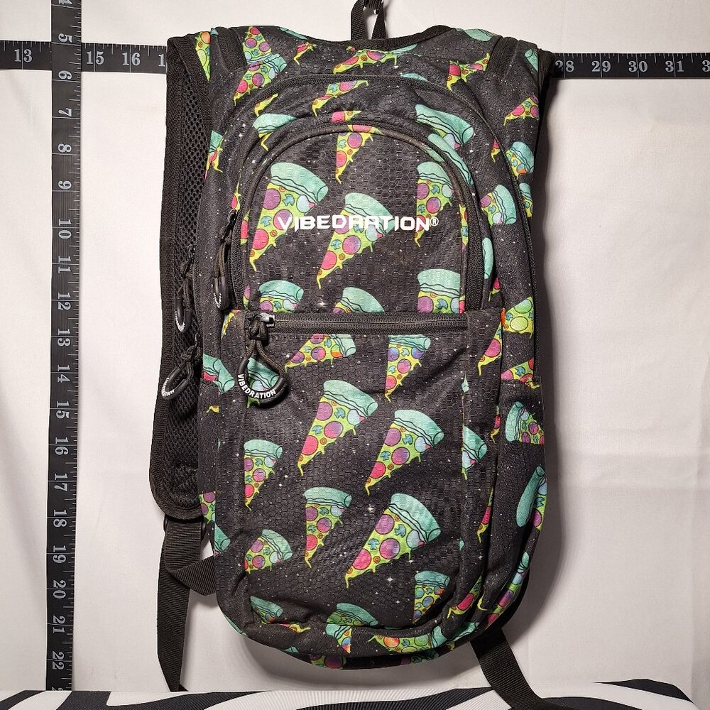 Vibedration Hydration Backpack w/o bladder - Pizza - Used